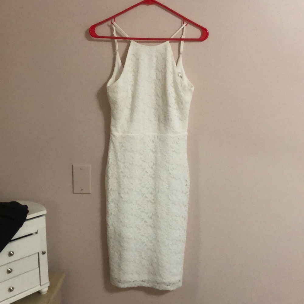 White “Magic of Love” Lulu’s bodycon dress